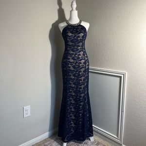 Formal blue dress